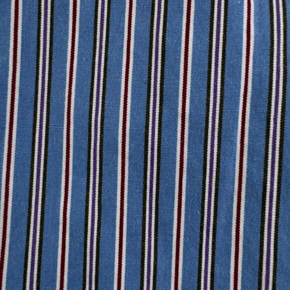Ralph Lauren Button Up Shirt Long Sleeve Blue Red Striped Classic Fit 15.5 32/33 - Picture 6 of 11